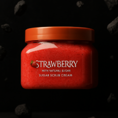 gomme corporelle senteur fraise